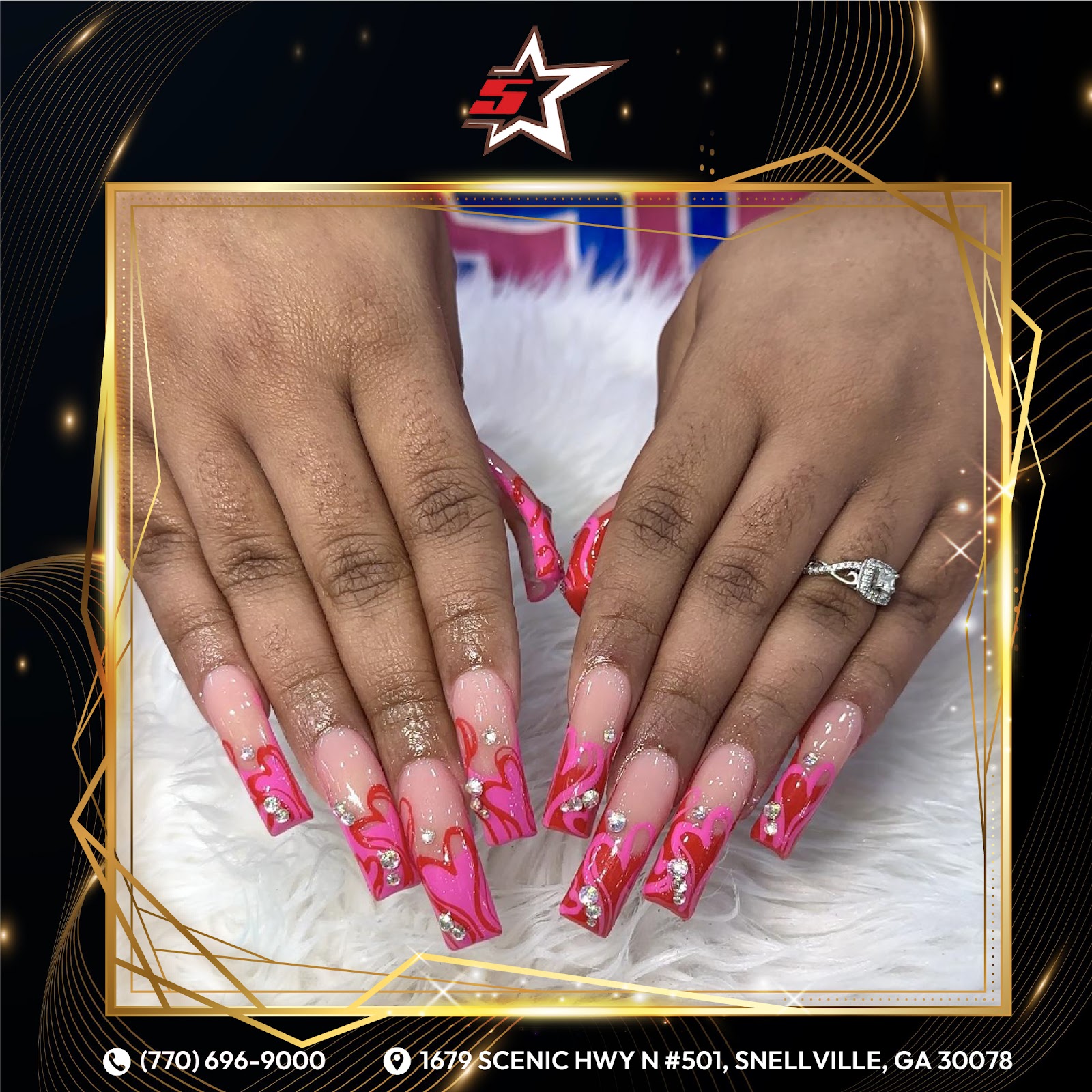Five Stars Nail Spa logo